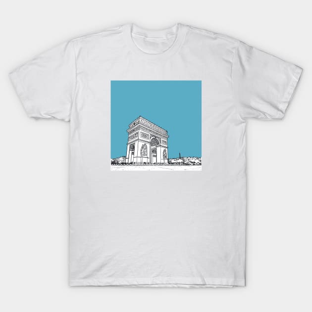 Arc de triomphe - Paris T-Shirt by StefanAlfonso